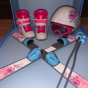American Girl Ski Set